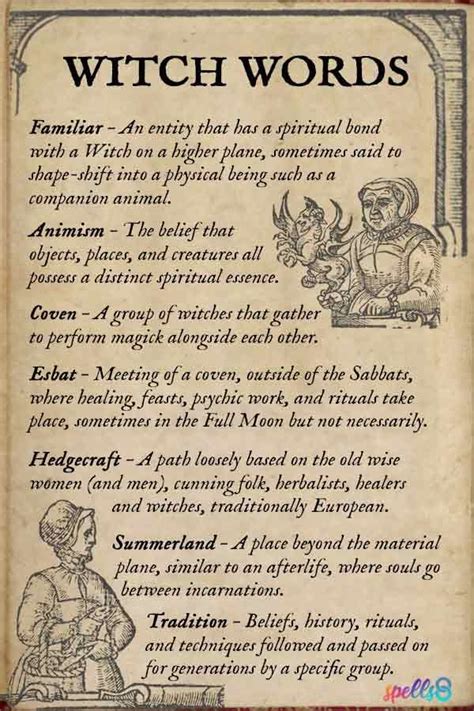 Witch Vocabulary Uncovered: Demystifying the Language of Magic